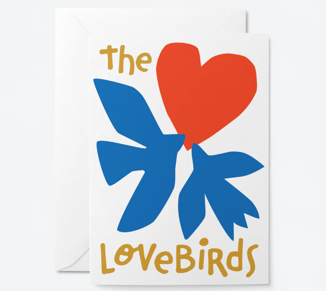 The Lovebirds and red heart