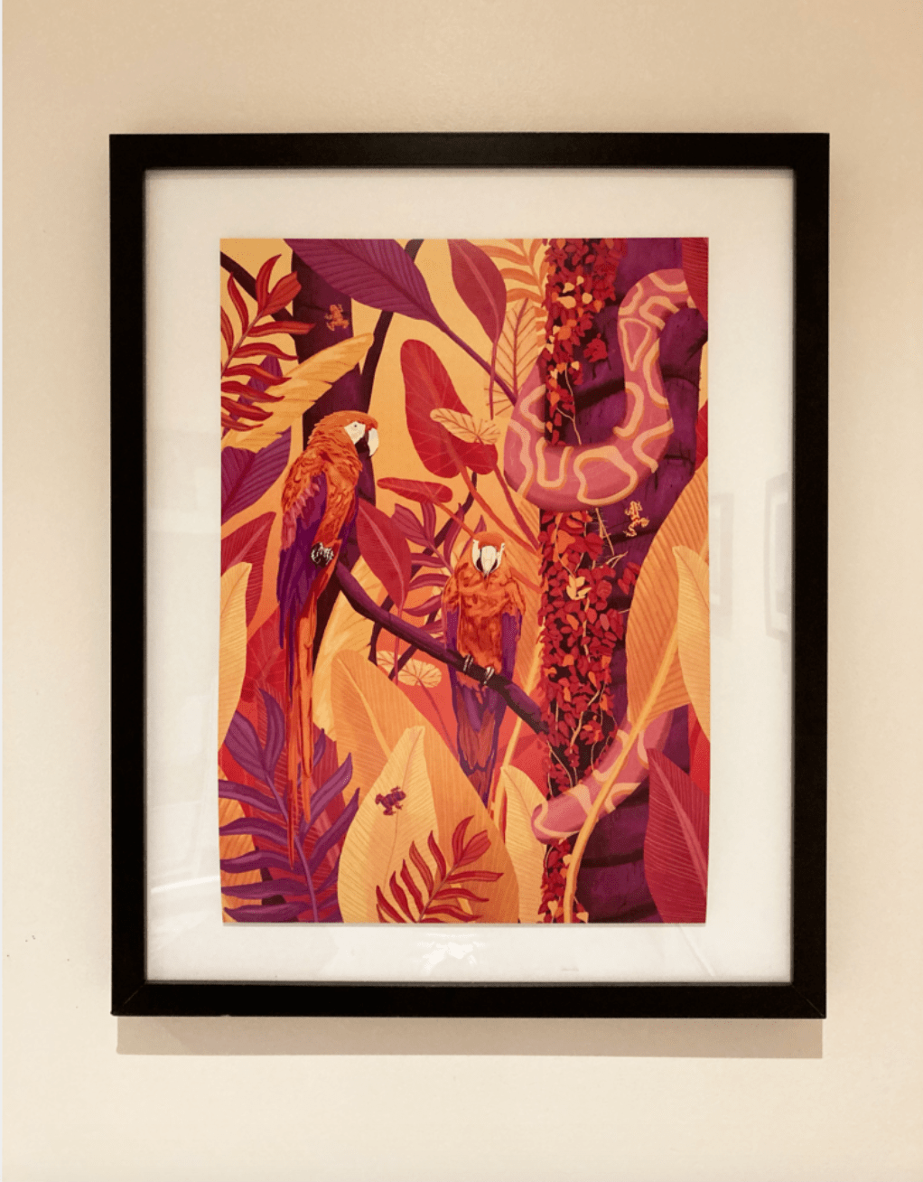 Framed 'Hot Tropics' Print