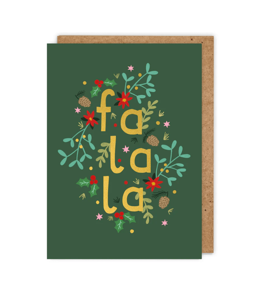 Fa La La La Christmas Card