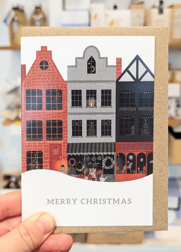 Christmas Street Toy Shop Card