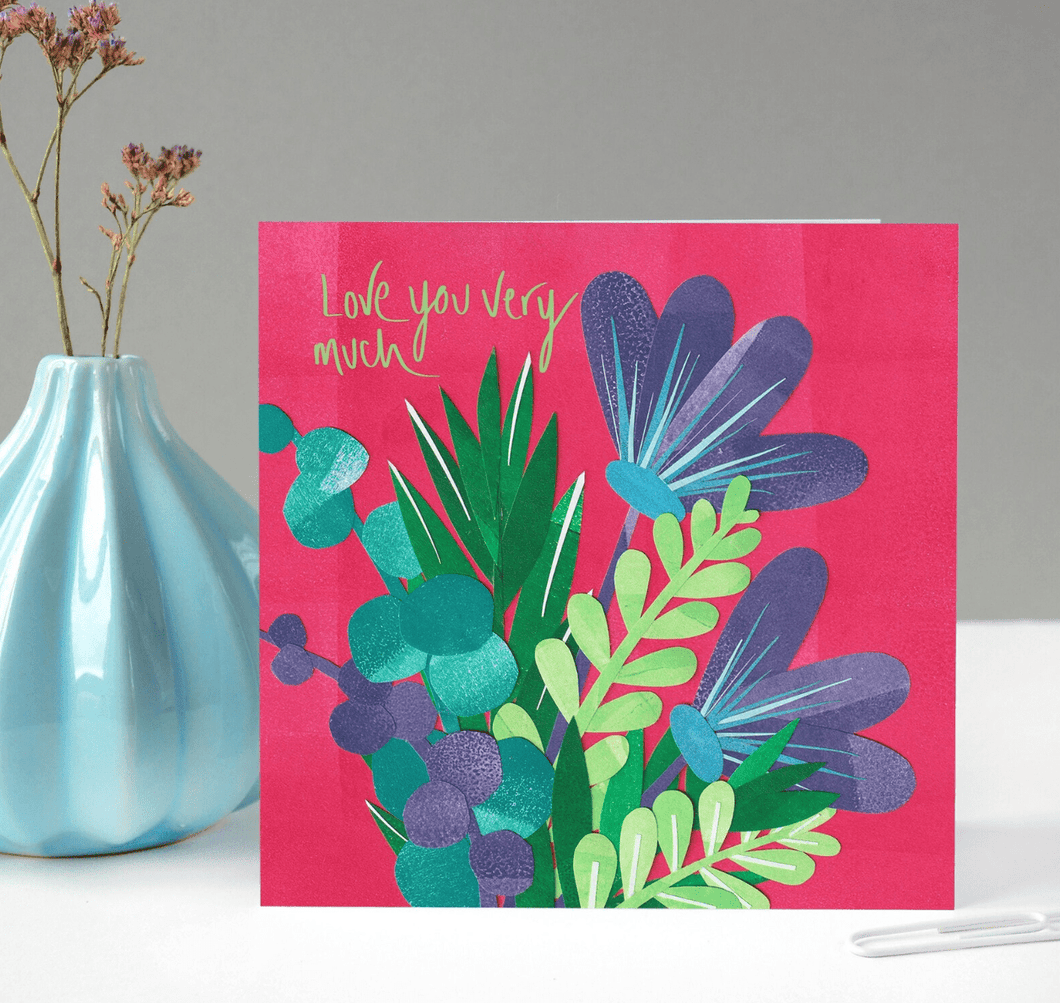 Love You Very Much Bouquet Card