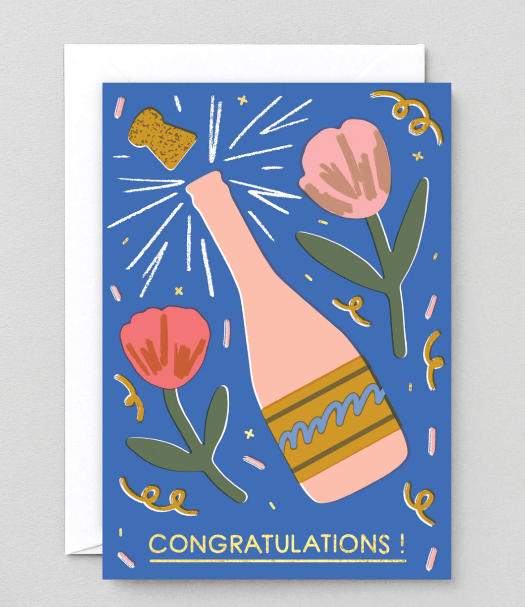 Congratulations Champagne Card