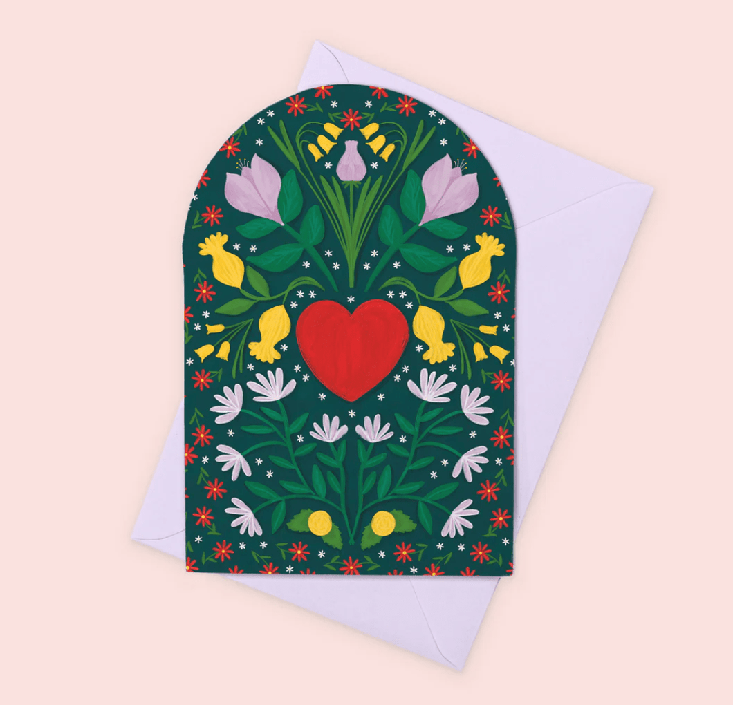 Floral Heart Card