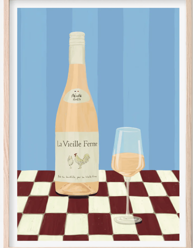 Chicken Wine Print