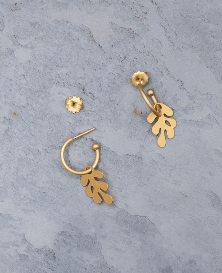 Cala Blanca 24K Gold Hoop Earrings