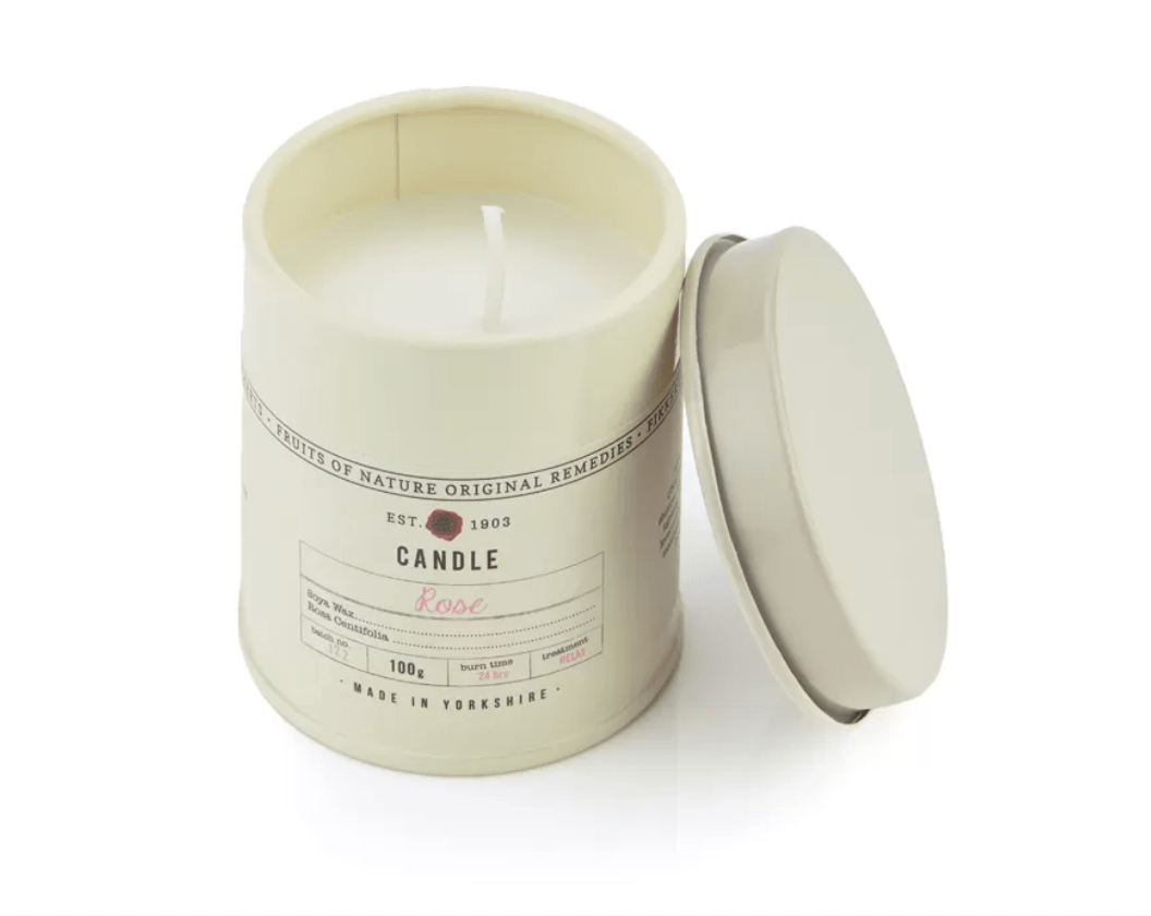 Rose Candle Tin