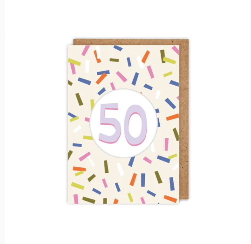 50 Diecut Birthday card