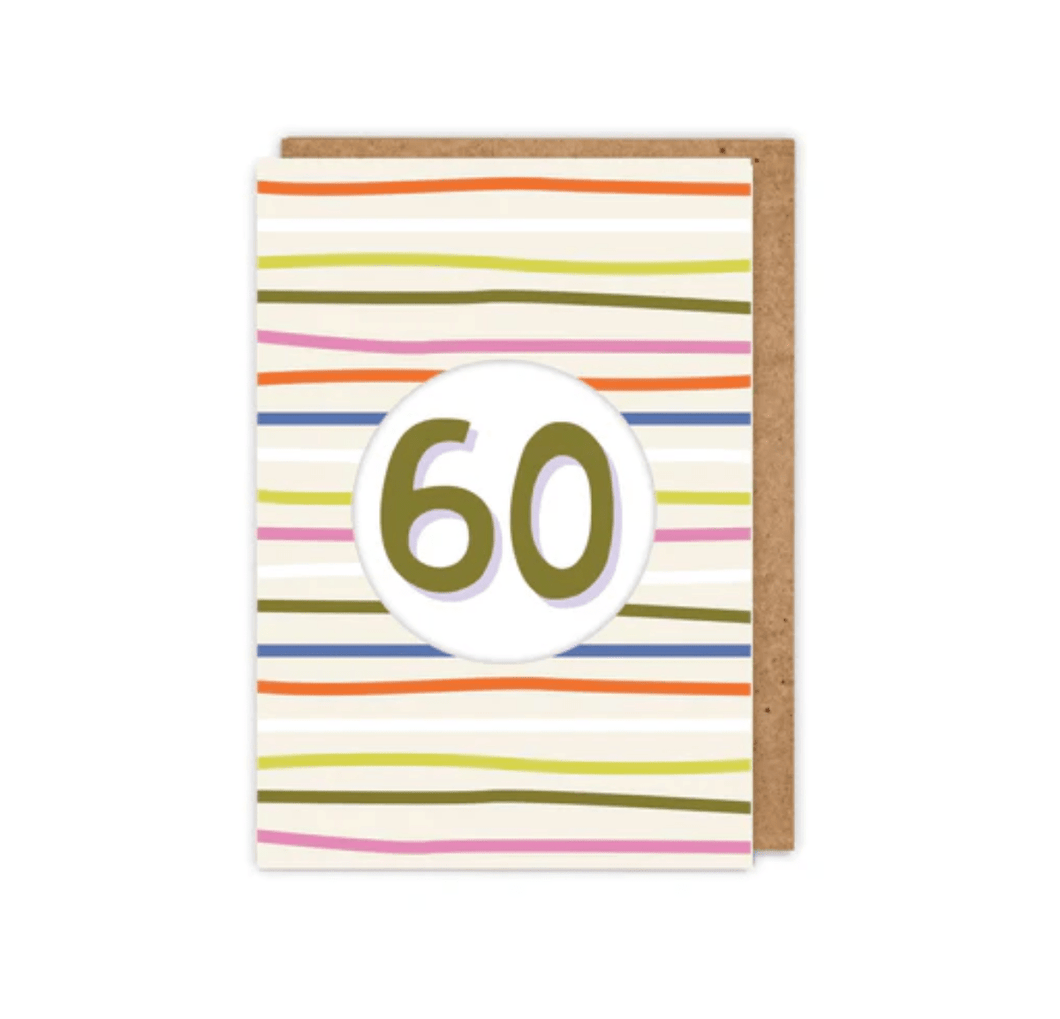60 Diecut Birthday Card