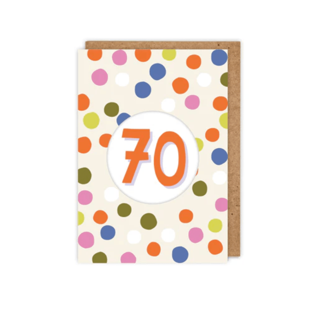 70 Diecut Birthday Card