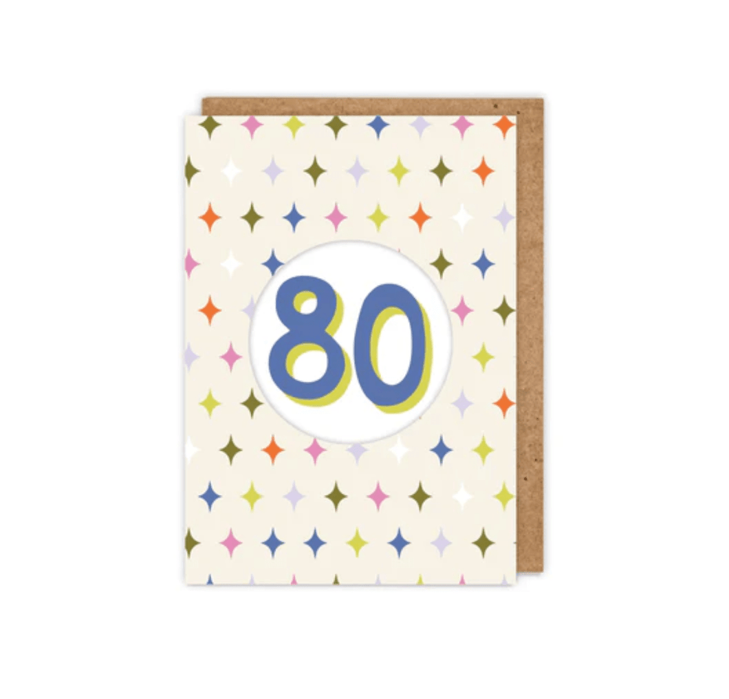 80 Diecut Birthday Card
