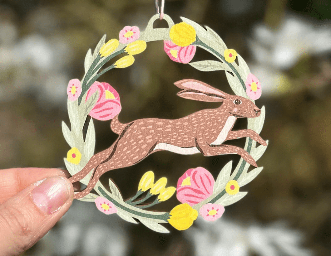 Hare Wooden Decoration