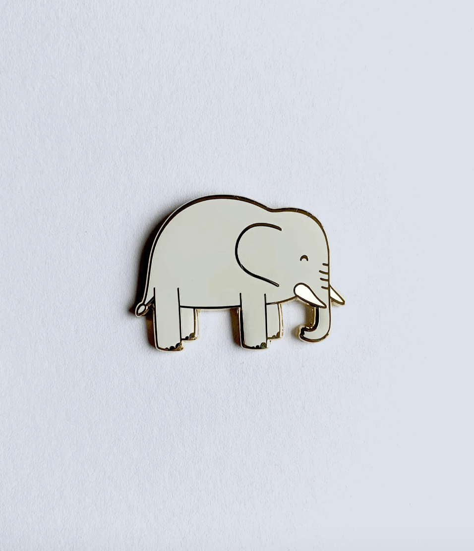 Elephant Enamel Pin