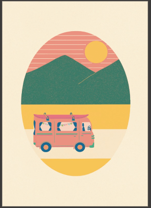 Van Adventure Print - A4