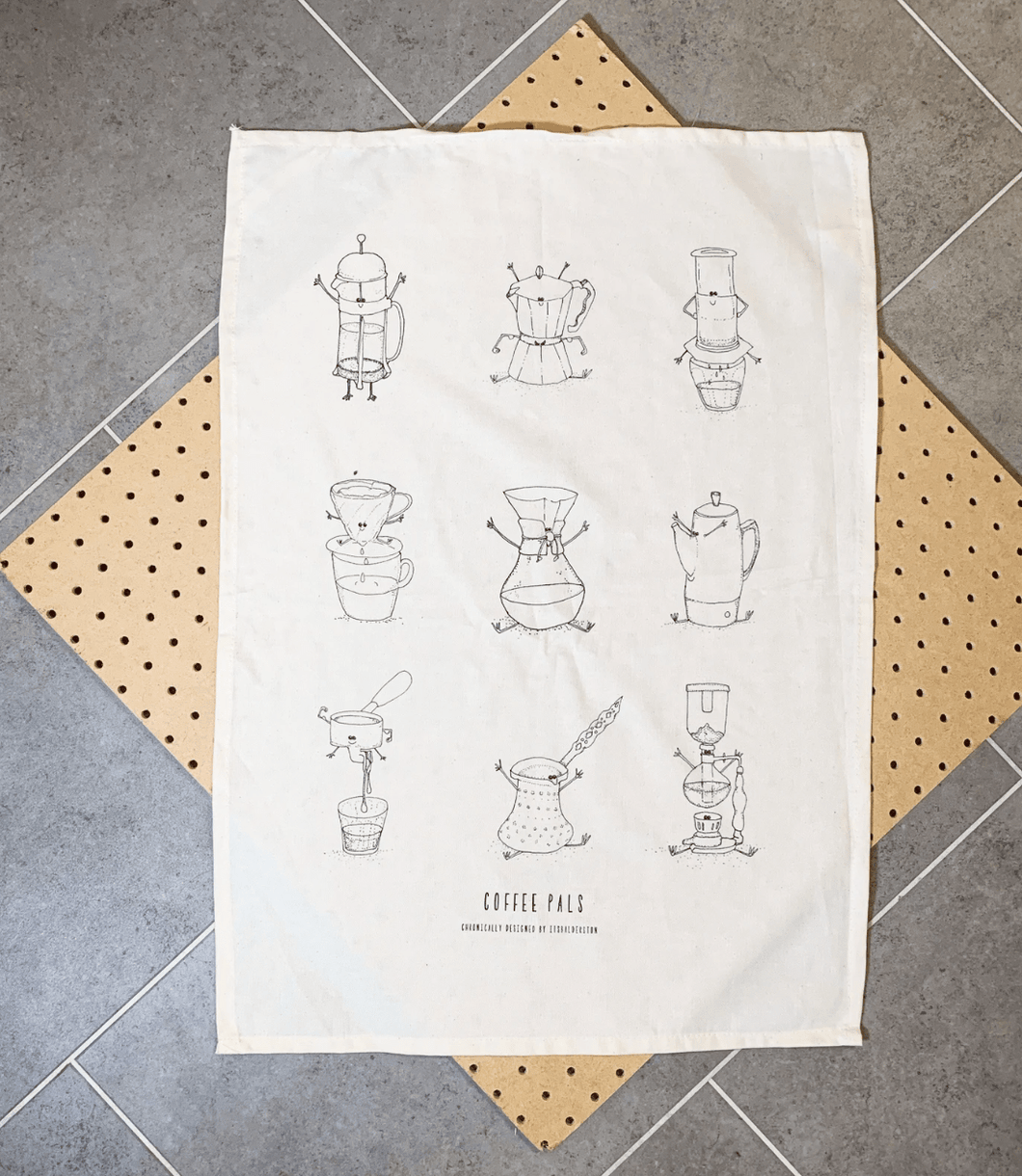 Coffee Pals Tea Towel