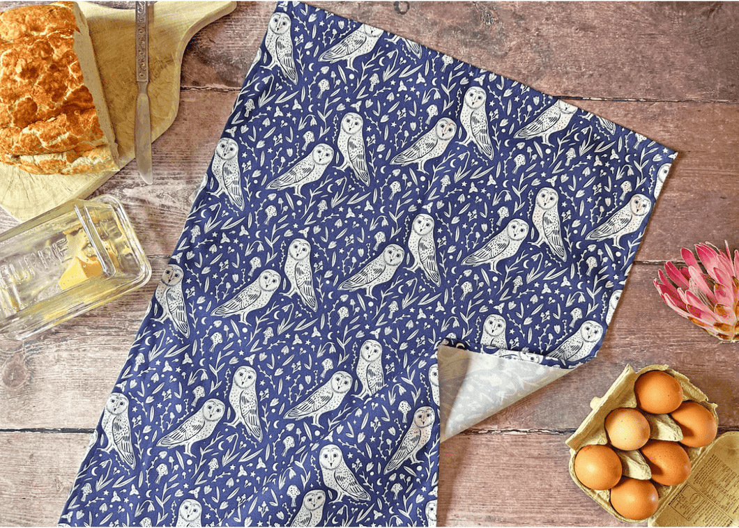Owls Tea Towel
