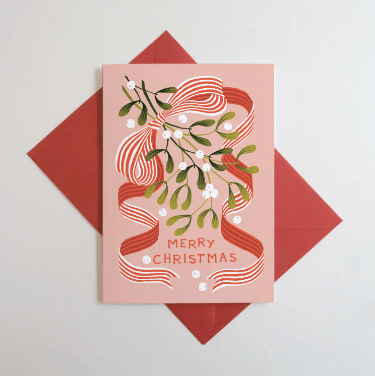 Mistletoe Christmas Card