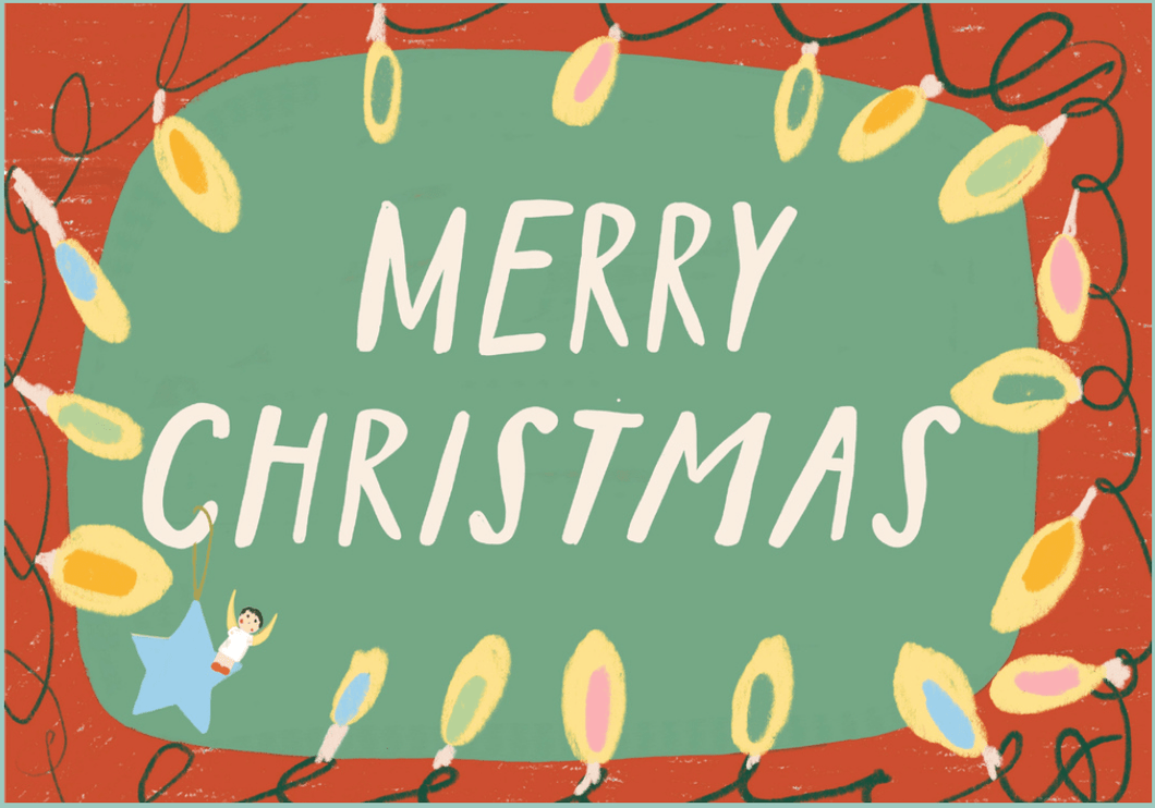 Merry Xmas lights card