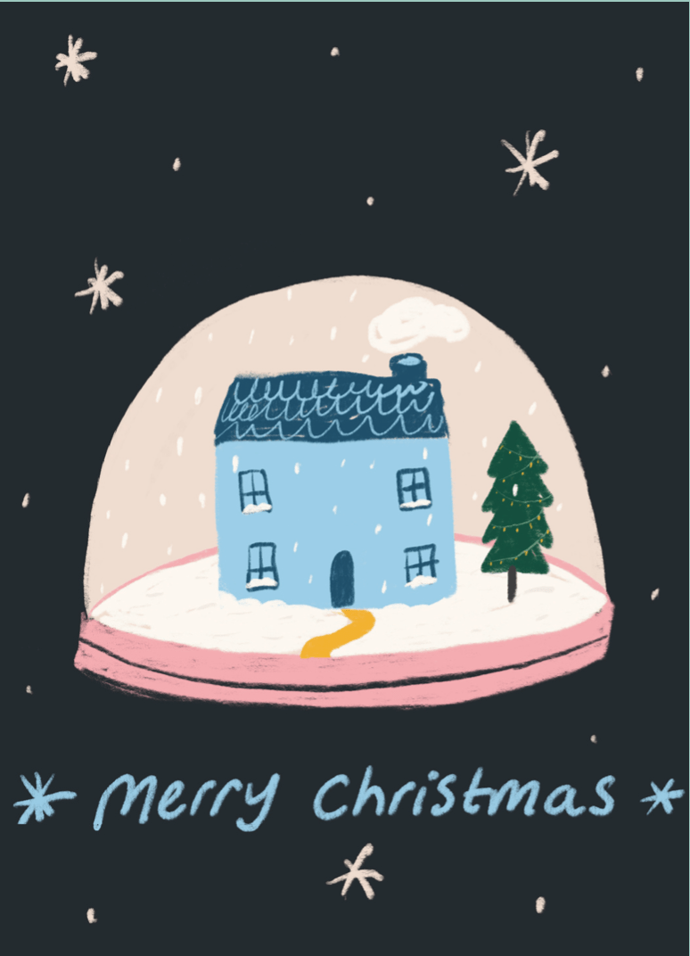 Snowglobe card