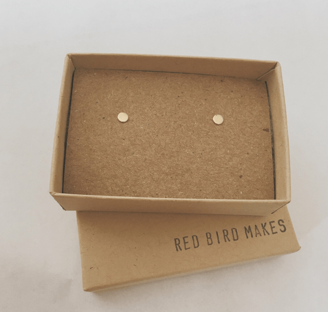 Mini brass studs - tiny dot