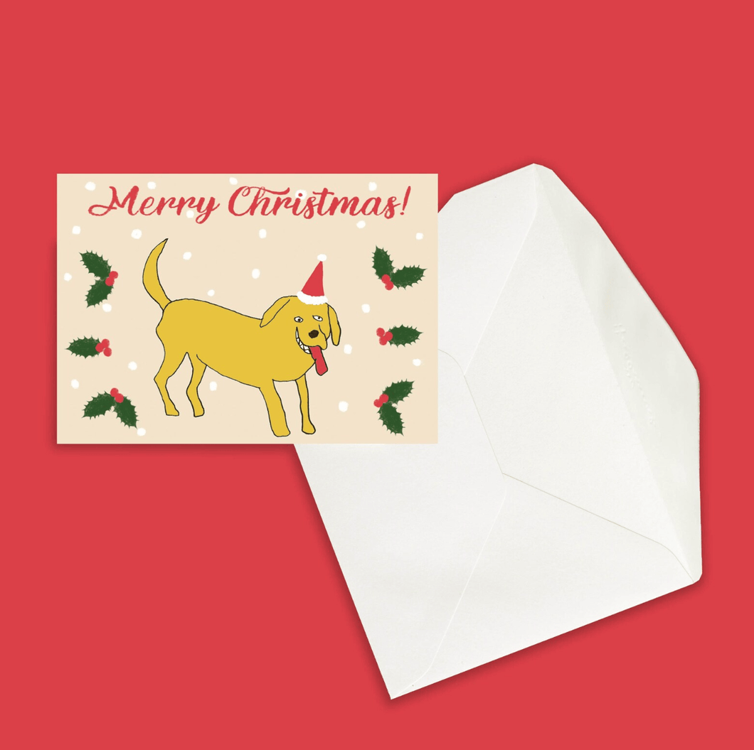 Smelly dog christmas card