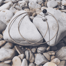 Load image into Gallery viewer, Brass &amp; White Jasper Kenzo Bangle
