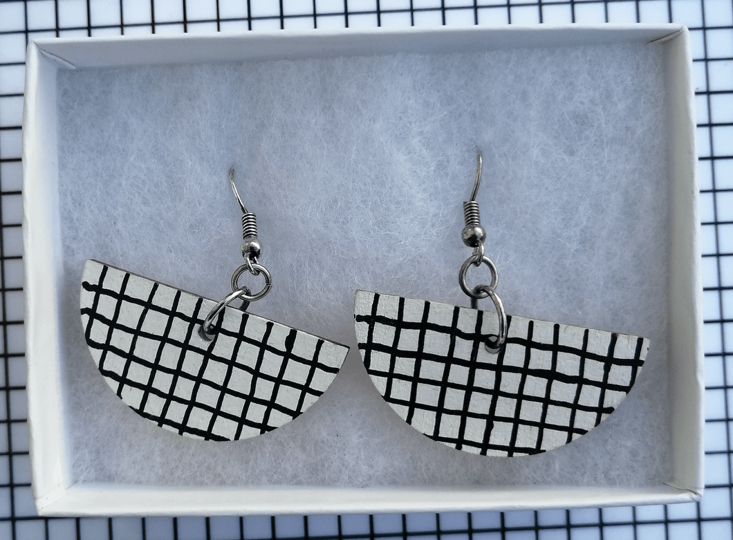 NOVA ear-rings - grid