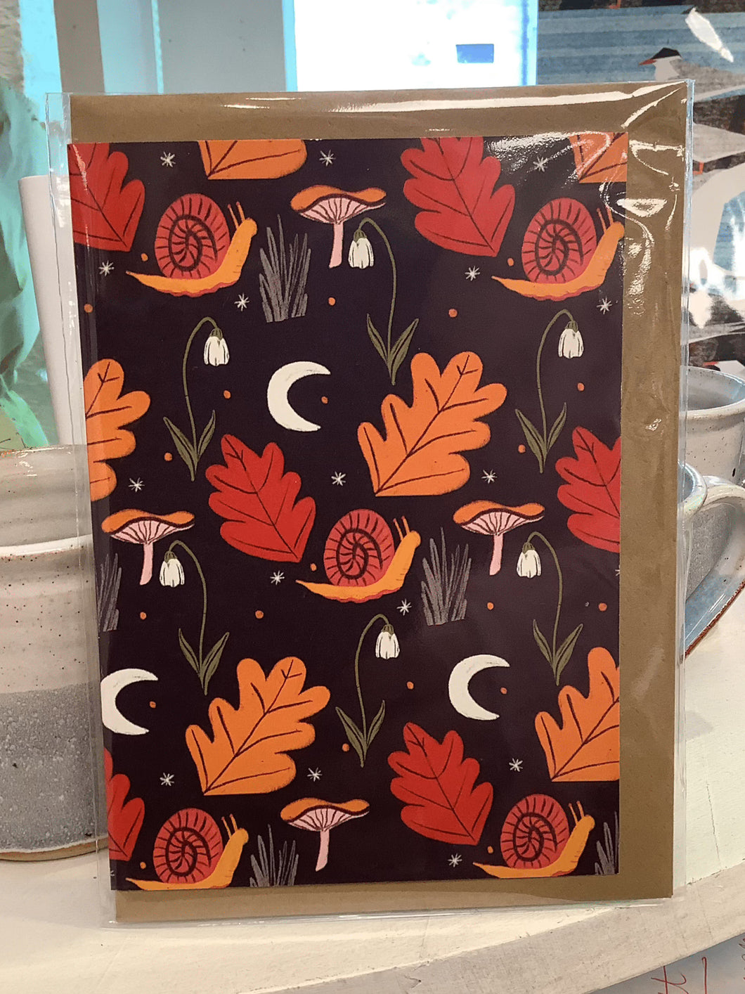 Autumn snail card