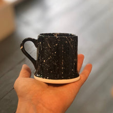 Load image into Gallery viewer, Handmade Earthenware splatter espresso mug
