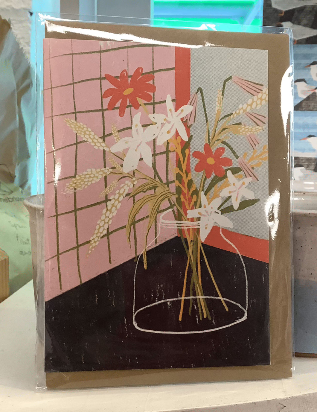 Flowers in Vase card