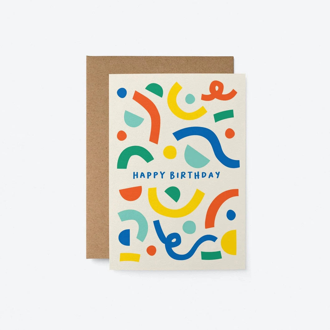 Happy Birthday Shapes Card