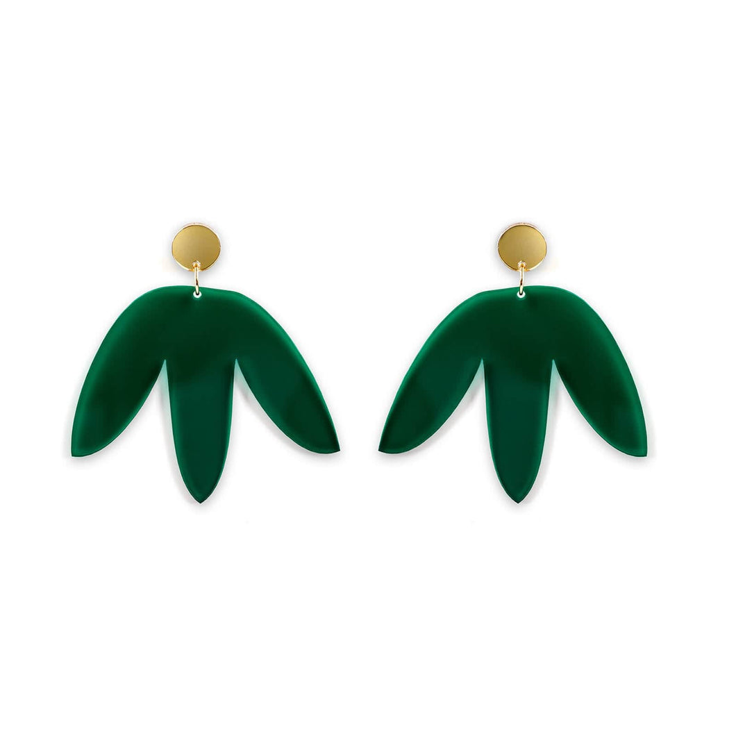 Matisse Statement Earrings - Green