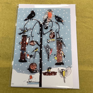 Christmas Bird Feeder Card