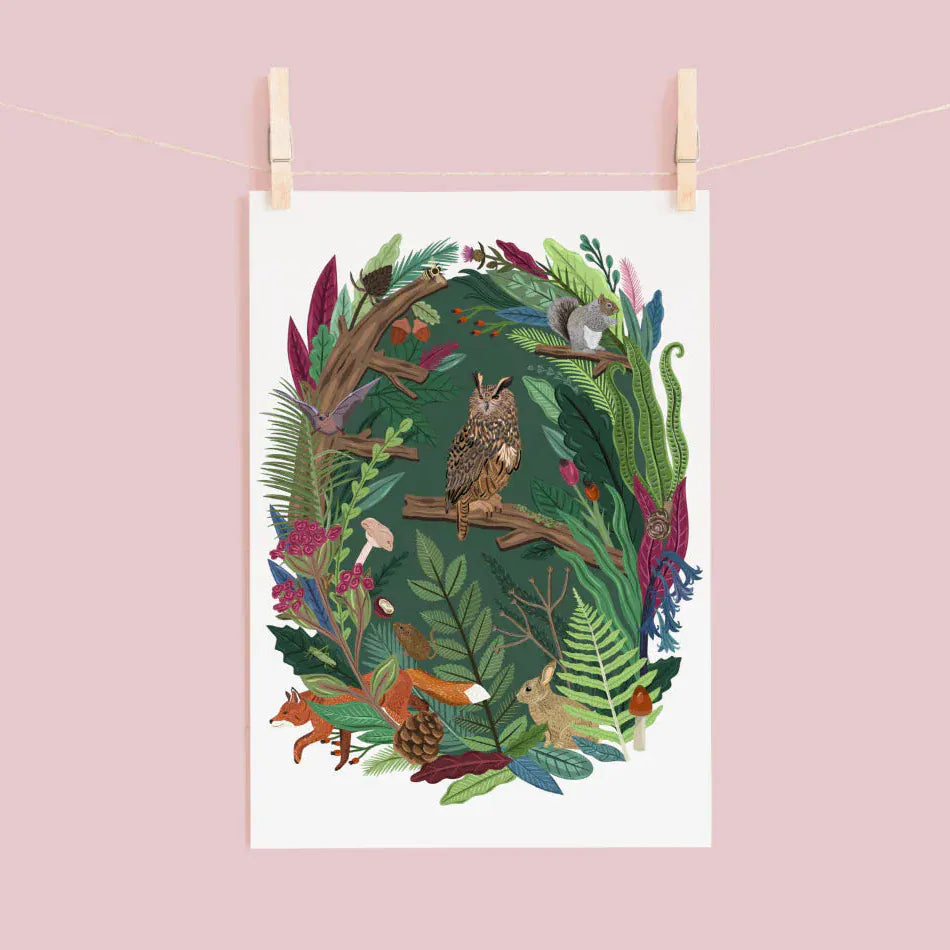Woodland Habitat print