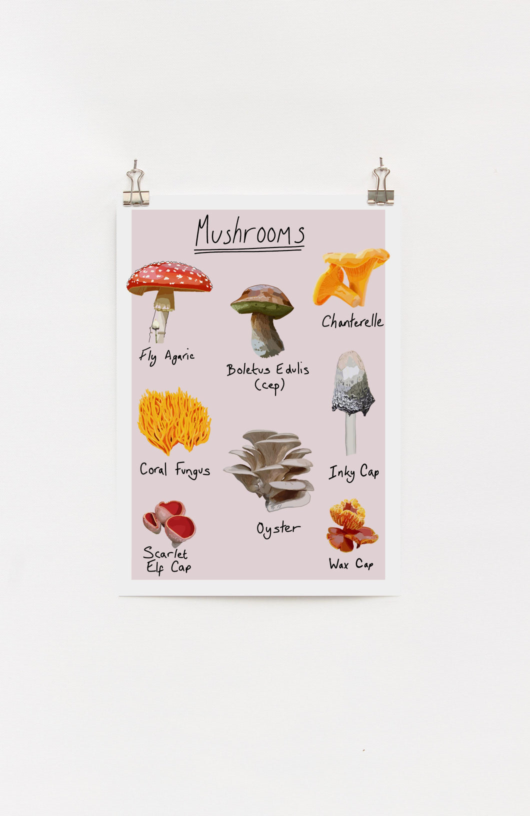 Mushroom A4 Print
