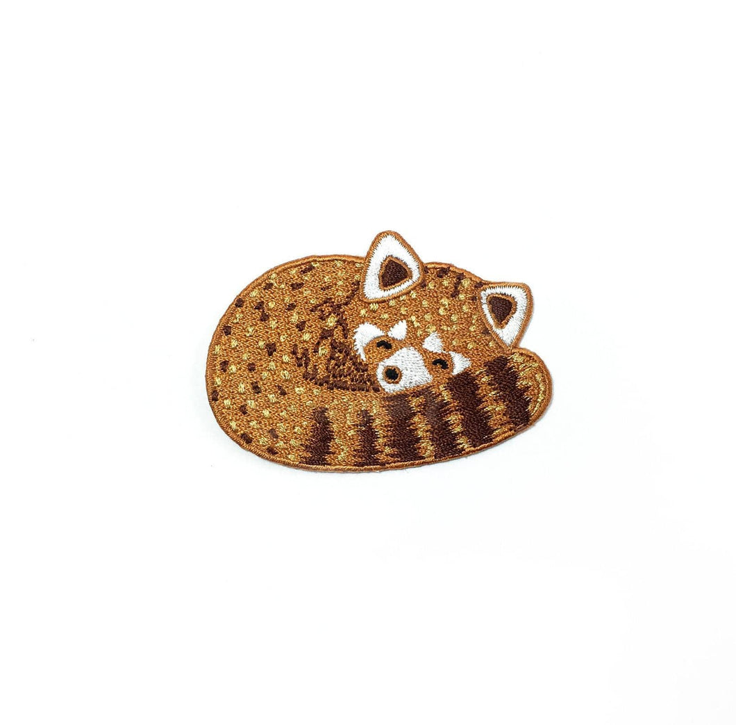 Red Panda Embroidered Iron-on patch