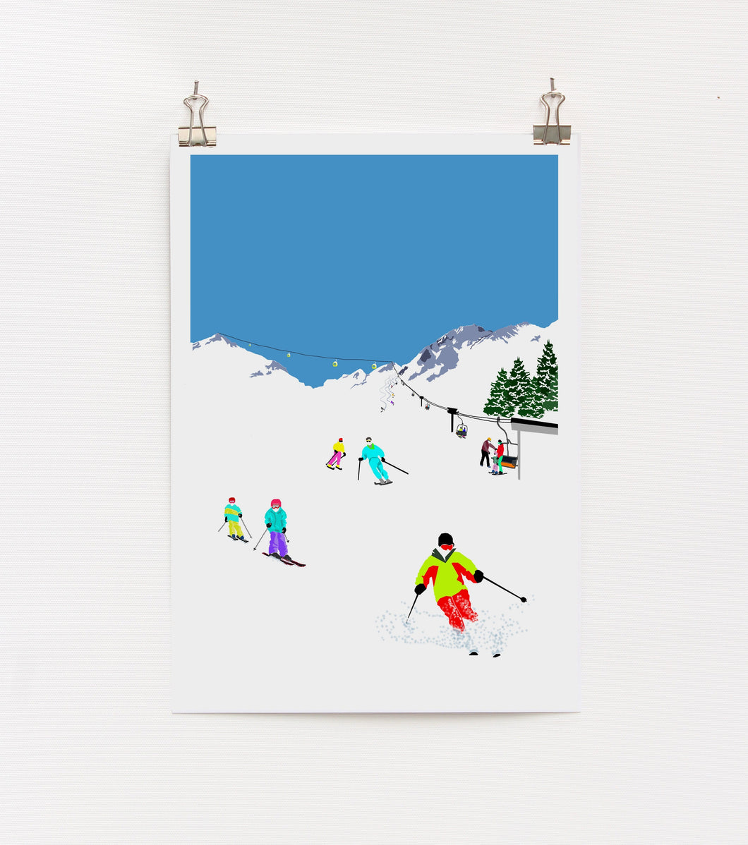 Ski A4 Print