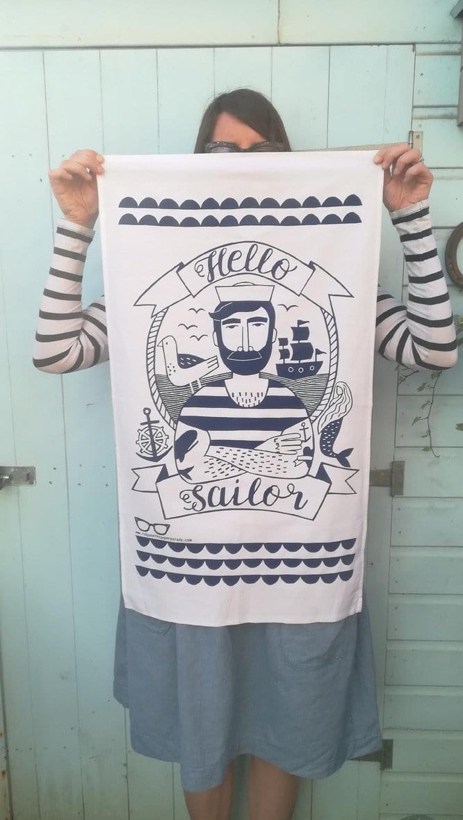Hello Sailor Tea Towel