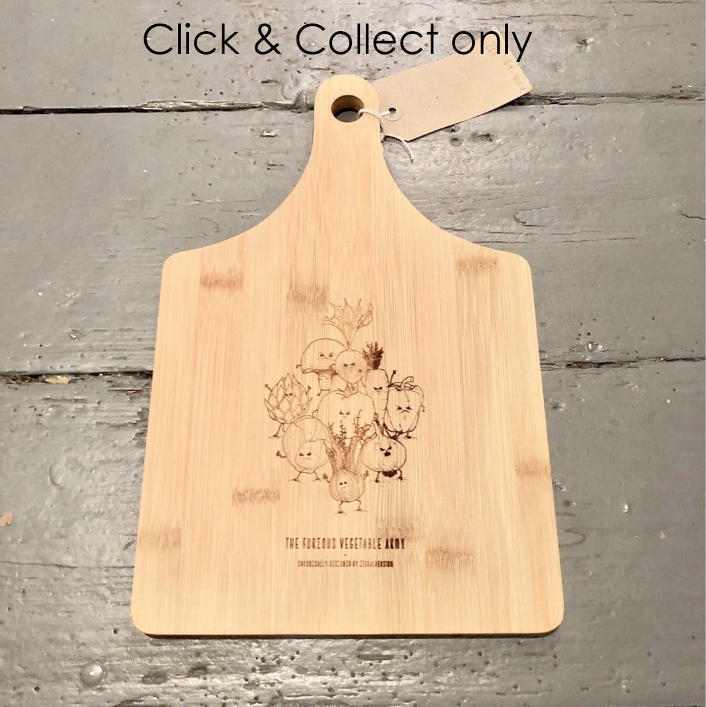 Furious Vegetable bamboo chopping board - Square