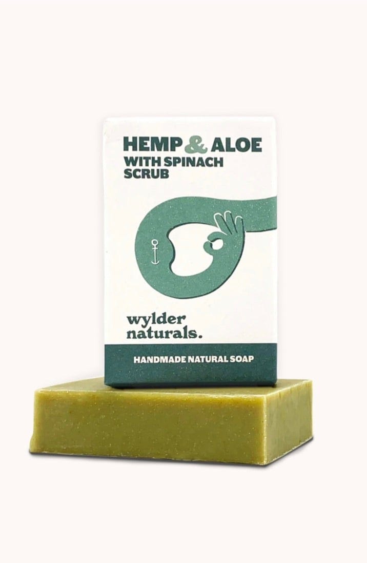 Hemp & Aloe with Spinach Scrub Soap - 115g