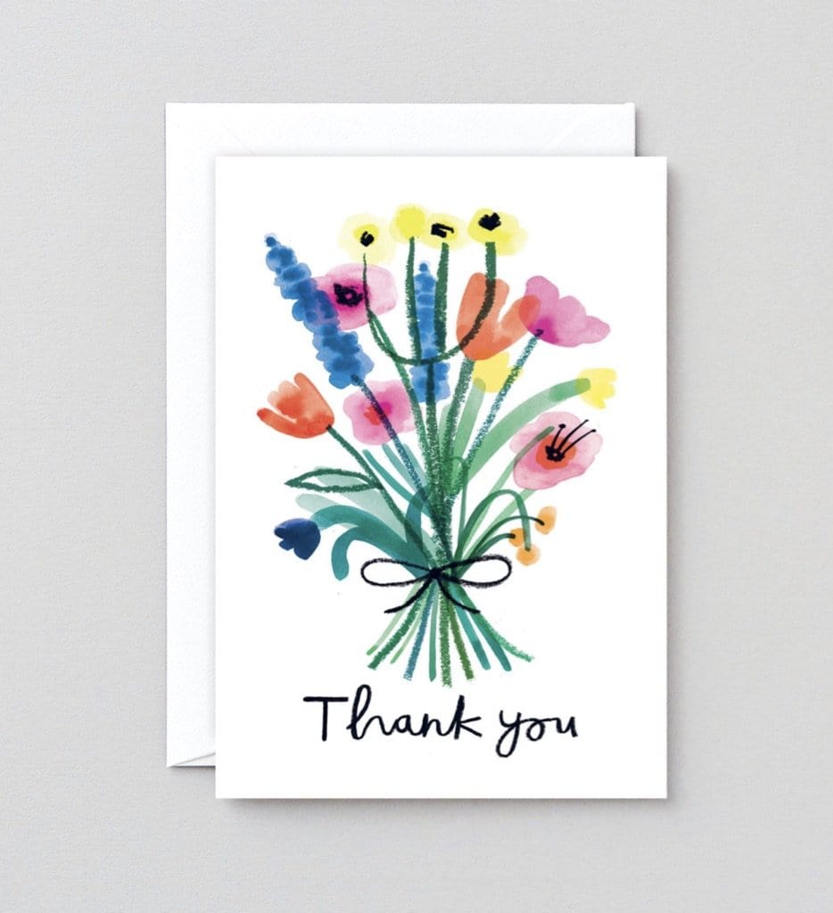 Thank You bunch of flowers card