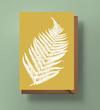 Load image into Gallery viewer, Mustard Fern Greetings Card
