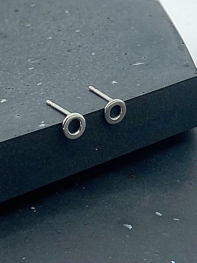 Small Circle Stud Earrings