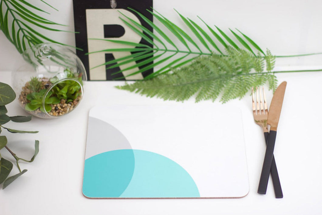 Teal|Grey Dip Placemat