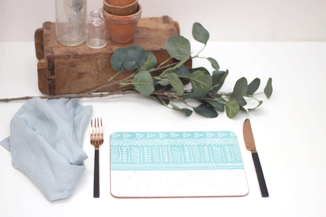 Sea Sgraffito Styel Placemats