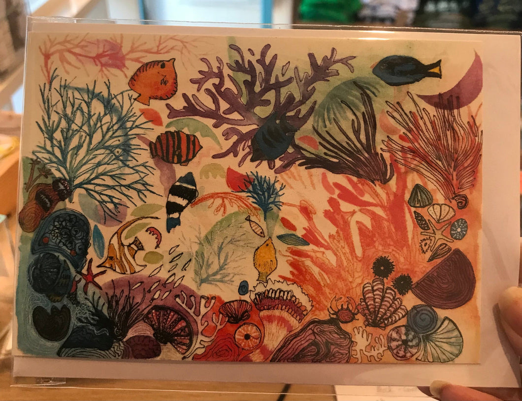Fish and Coral Card