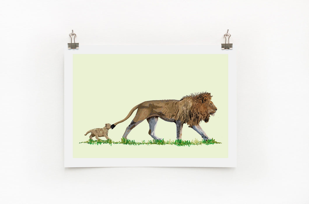 Lion A4 Print