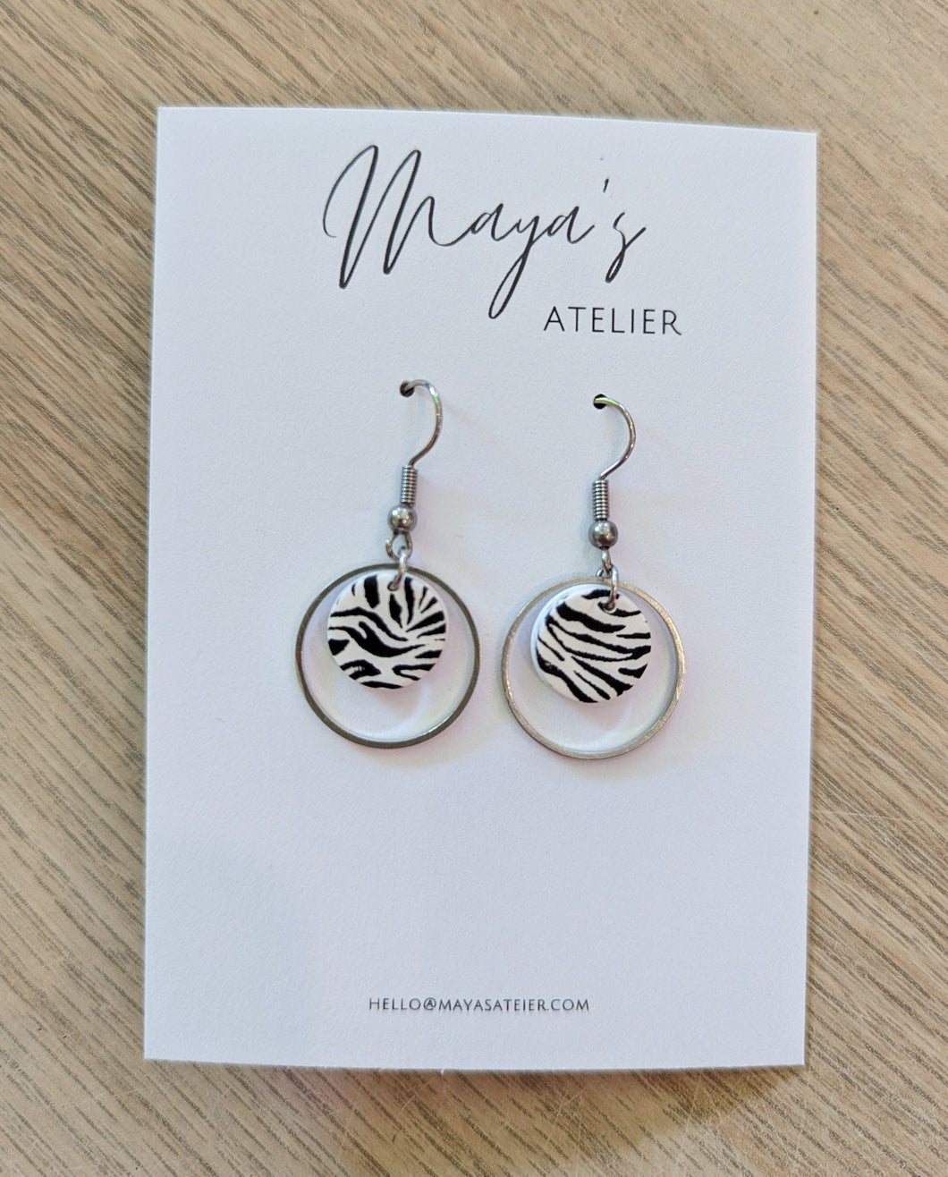 SUZIE: Zebra Earrings