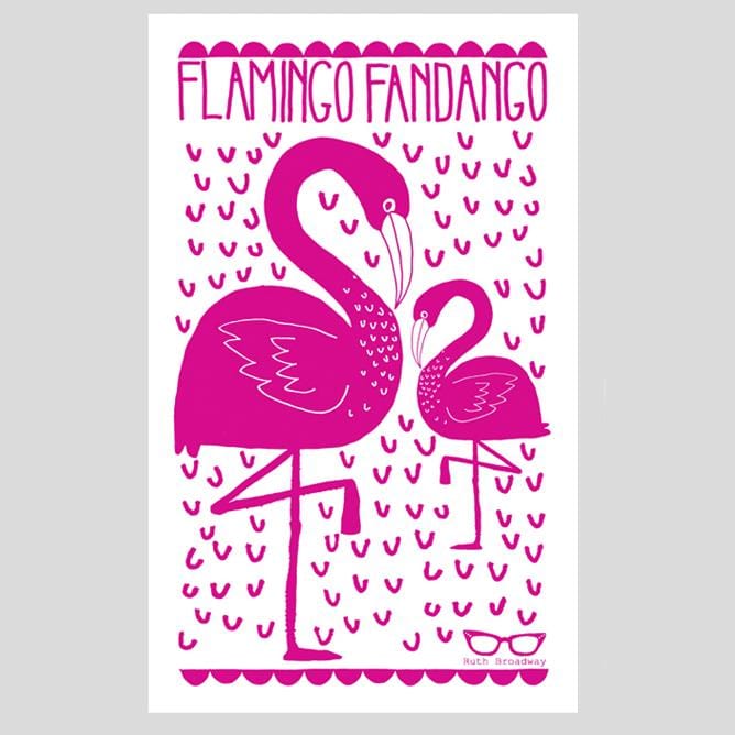 Flamingo Tea Towel