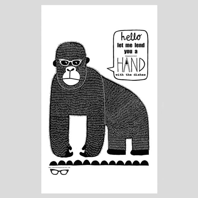 Gorilla Tea Towel