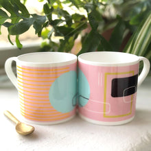 Load image into Gallery viewer, Pink Abstract Painting Bone China Mug
